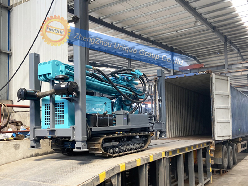 Two sets of UY180 Drilling rig machine were delivered to Maldives