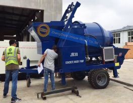 3 sets of Concrete Mixer Pump machines delivery to Peru