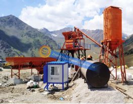 Concrete mixing plant installed in Tajikistan