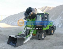 3.5cbm self loading truck mixer at client site in Africa