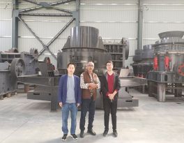 Libya client come to visit us for stone crusher machine