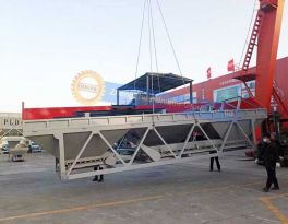 PLD1200 concrete batching machine delivered to customer