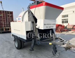 Zhengzhou Unique Group concrete mixing pump sent to the Senegal