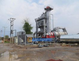 160t/h asphalt mixing plant installation in Uzbekistan